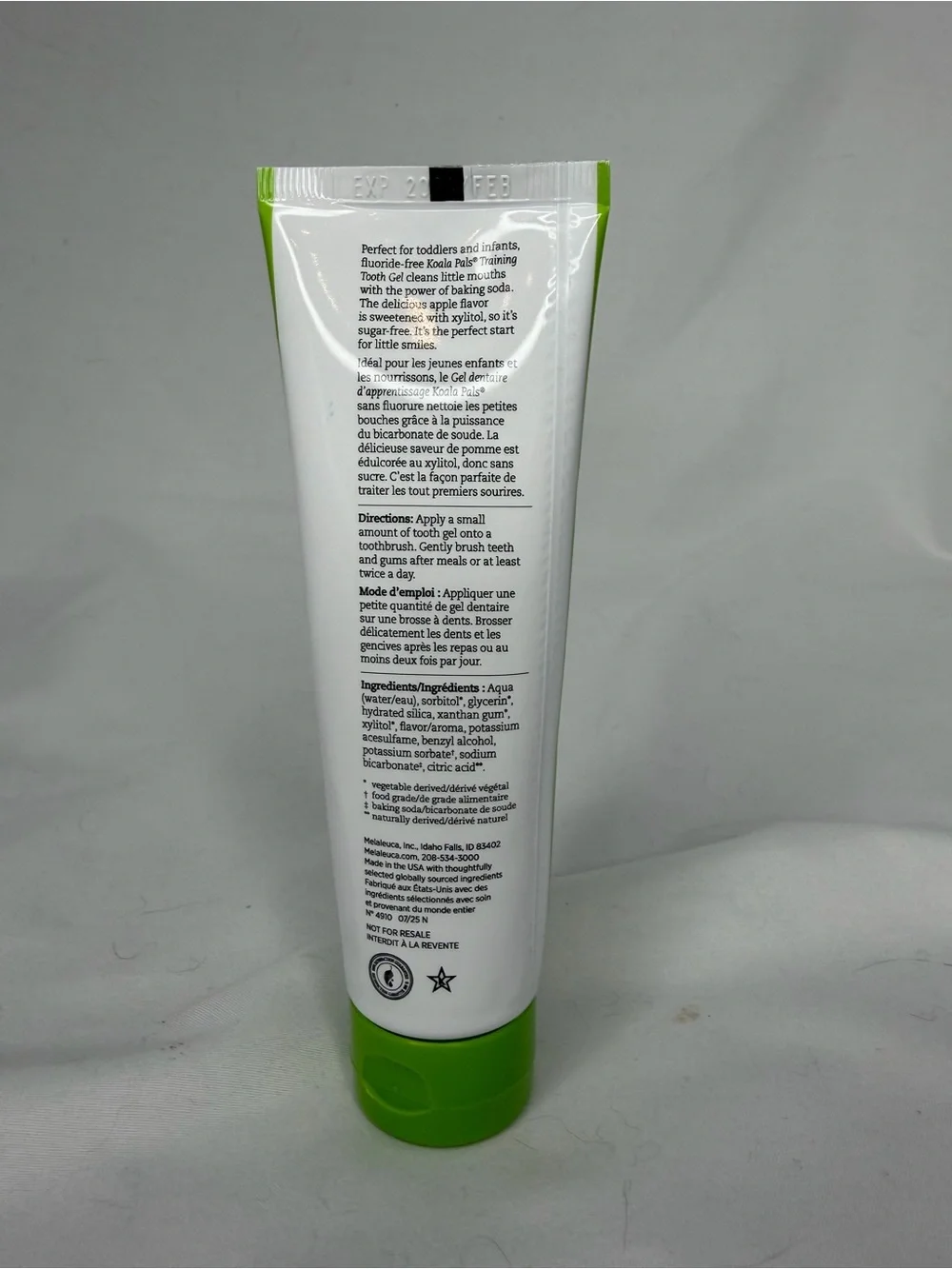 Melaleuca Koala Pals Training Tooth Gel Fluoride-Free: Apple New & Sealed